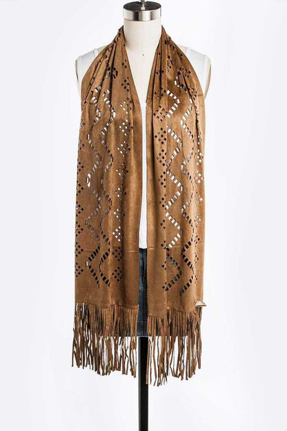 Ultra Suede Perforated Scarf