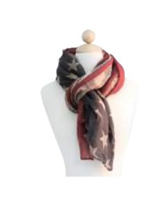 AMERICAN FLAG SCARF