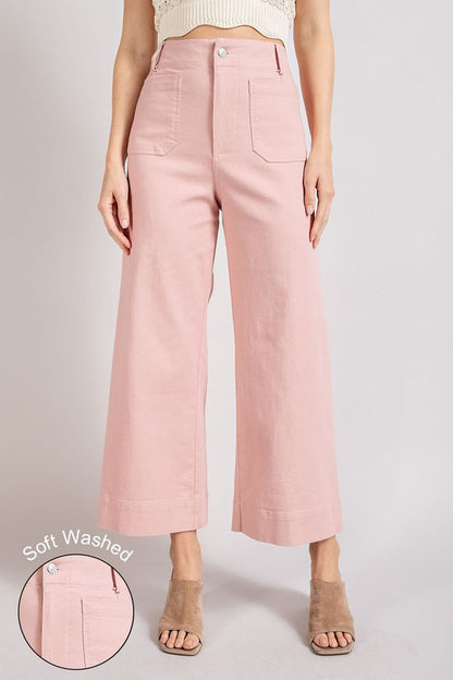 Soft Washed Wide Leg Pants