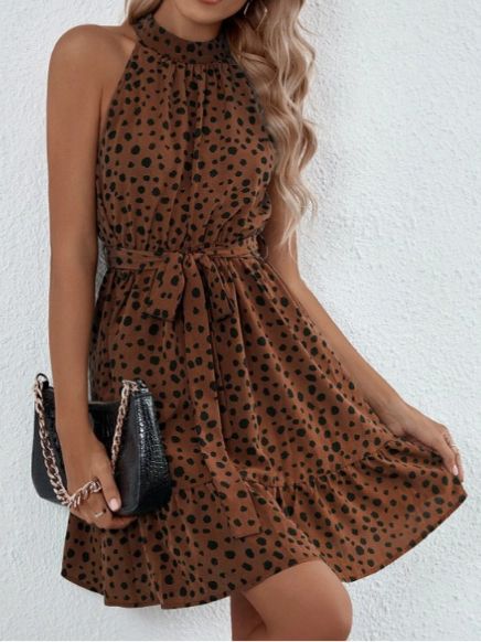 Polka dot party dress