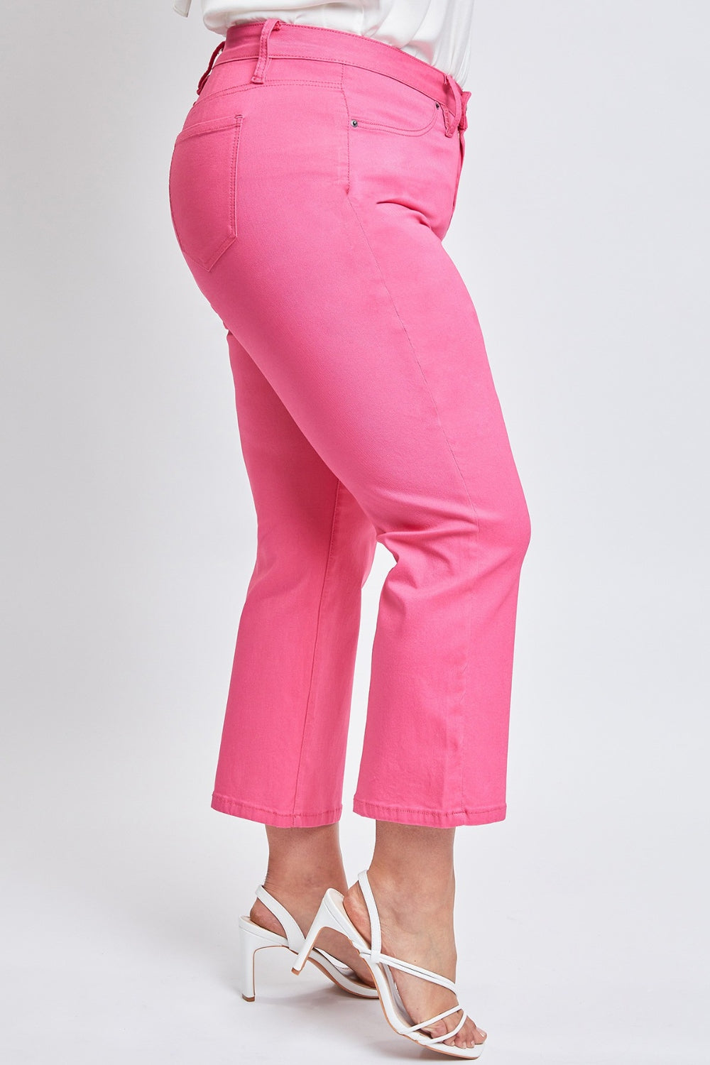 Plus YMI Mid-Rise Hyperstretch Cropped Straight Pants