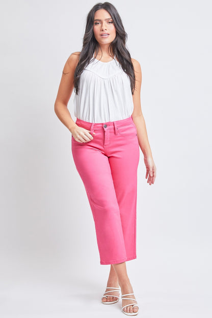 Plus YMI Mid-Rise Hyperstretch Cropped Straight Pants