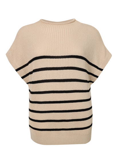 Frenchy Striped High Neck