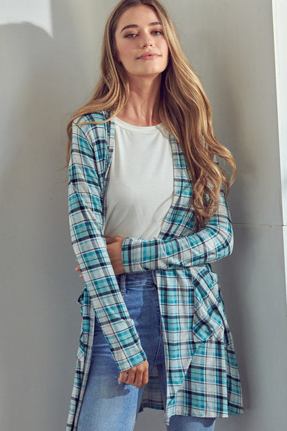 PLAID cabin cardigan