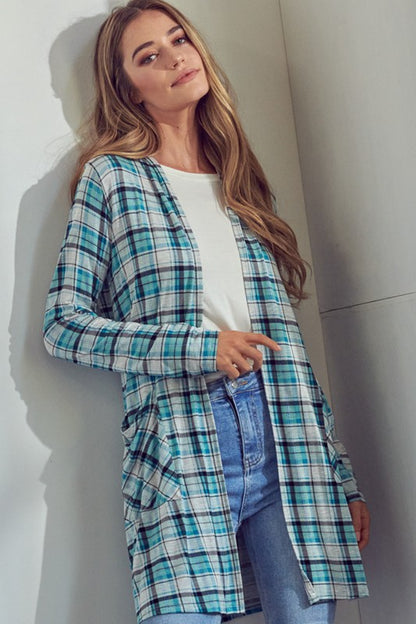 PLAID cabin cardigan