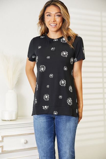 Plus Double Take Dandelion Round Neck