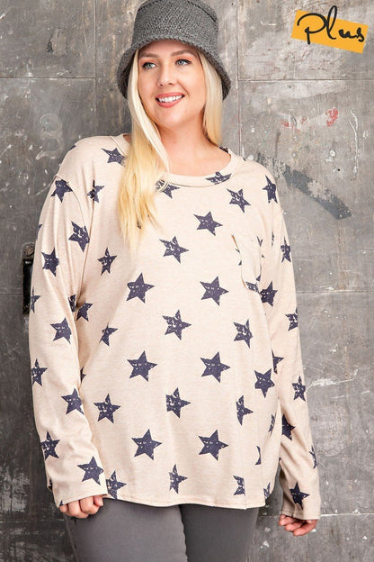 Plus Patriotic long sleeve