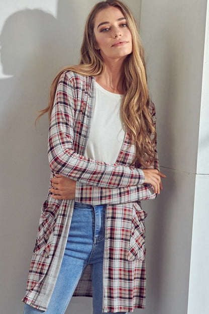 PLAID cabin cardigan