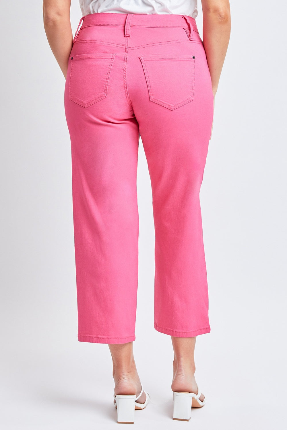 Plus YMI Mid-Rise Hyperstretch Cropped Straight Pants