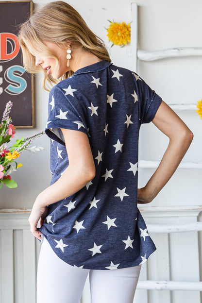 Plus Patriot star top